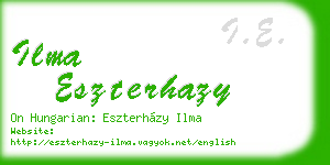 ilma eszterhazy business card